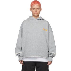 NWOT Drew House Gray Scribble Hoodie Sweatshirt, Medium